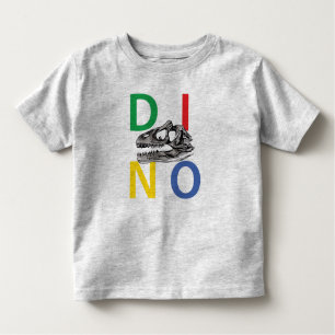 DINO - Heather Grey Peuter Fijn Jersey T-shirt