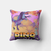 Dino Hunter Illustration Pillow Kussen (Achterkant)