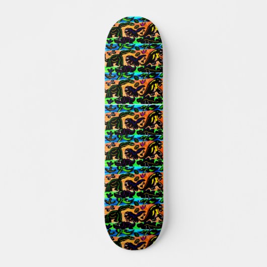 Dino-illustraties zijn zo cool skateboard (Voorkant)