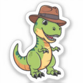 Dino in vermomming Sticker (Voorkant)