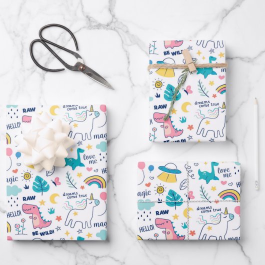 Dino Inpakpapier Vel (Voorkant)