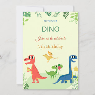 Dino invitation anniversaire