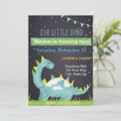 Dino Invitation d'anniversaire (garçon) (Debout devant)