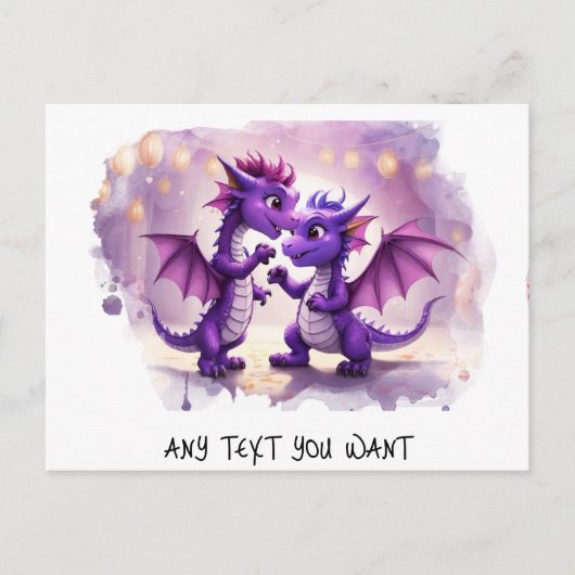 *~* Dino Invitation Danse AP48 PHOTO Carte Postale (Devant)