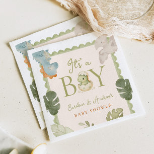 Dino Jongens Baby Shower Servet