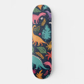 Dino Jungle Adventure" Skateboard Deck (Recto)