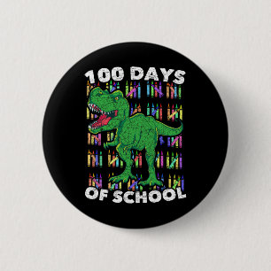 Dino Kinderen Jongens Meisjes Student T Rex 100 Da Ronde Button 5,7 Cm