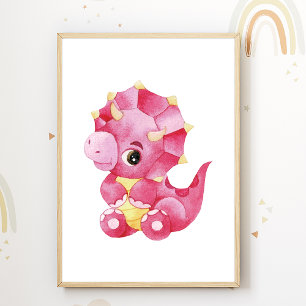 Dino-kinderkamerposter Dinosaurussen Kinderkamer D Poster
