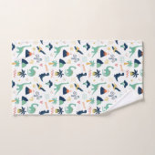 Dino Land Blanc (Serviette à main)