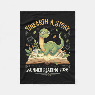 Dino Leesaaventuur Zomer 2026 T Fleece Deken