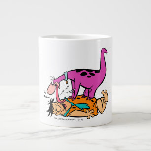 Dino Licking Fred Flintstone Extra Grote Beker
