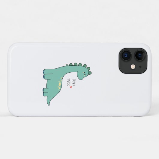 Dino liefde Case-Mate iPhone case (Achterkant (horizontaal))
