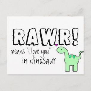 Dino Lingo Briefkaart