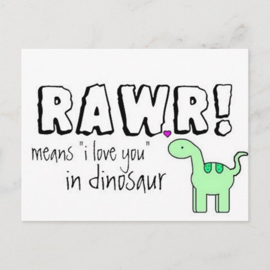 Dino Lingo Briefkaart (Voorkant)