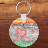 Dino Love Sleutelhanger (Voorkant)