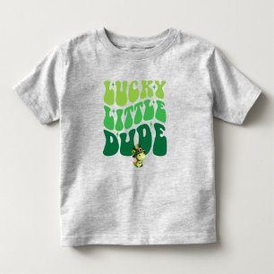 Dino Lucky Little Dude St. Patrick's Day Kinder Shirts