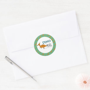 Dino Mail, Dinosaur Ronde Sticker