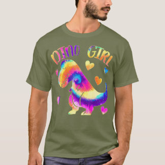 Dino Meisje - Dinosaurus Lover - Tie Dye Schattig T-shirt