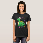 Dino met Bunny Ears Funny Egg Hunting Dinosaur Ea T-shirt (Voorkant volledig)
