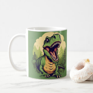 Dino met Kleurrijke Prehistorische• Leuke Kinderen Koffiemok
