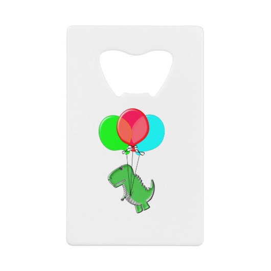 Dino Mignonne Et En Colère Volant Avec Des Ballons (Devant)