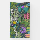 Dino-Mite Bannière du Dinosaure pour la fête d'ann (Verticale)