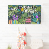 Dino-Mite Bannière du Dinosaure pour la fête d'ann (En situation)
