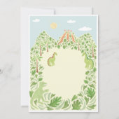 Dino-mite Birthday Party Kaart (Achterkant)