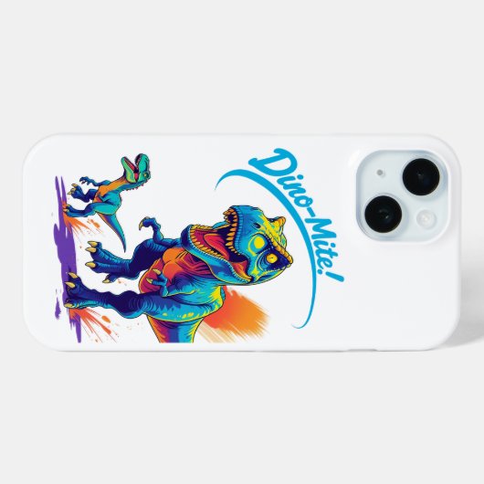 Dino-Mite Case-Mate iPhone Case (Achterkant (horizontaal))