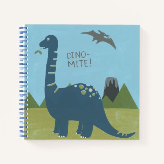 Dino-mite Dinosaur Notitieboek (Voorkant)