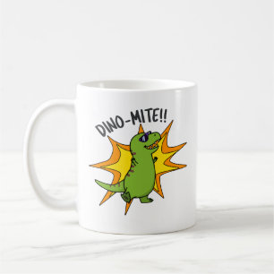 Dino-mite Funny TRex Dinosaur Pun Koffiemok