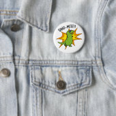 Dino-mite Funny TRex Dinosaur Pun Ronde Button 5,7 Cm (In situ)