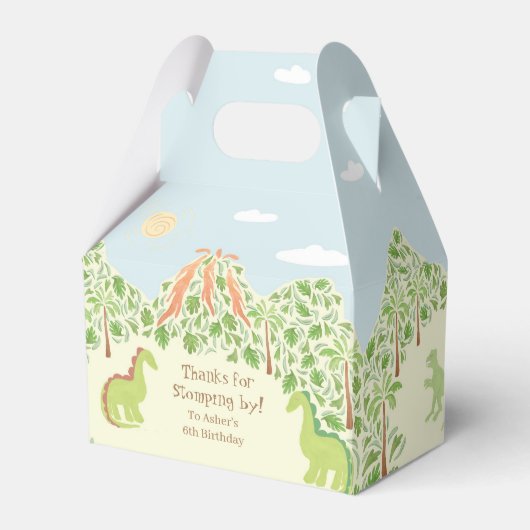 Dino-Mite geboortefeest! Bedankdoosjes (Voorkant Zijde)