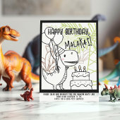 Dino-Mite Invitation du Dinosaure pour la fête d'a