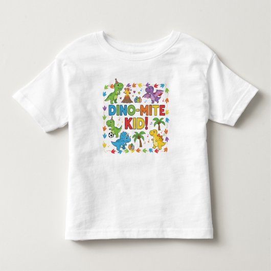 Dino-Mite Kind! Kinder Shirts (Voorkant)