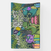 Dino-Mite Kind Verjaardagsfeest Dinosaur Banner (Verticaal)