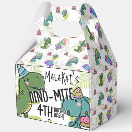 Dino-Mite Kind verjaardagsfeest dinosaurus Bedankdoosjes