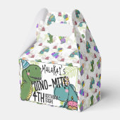 Dino-Mite Kind verjaardagsfeest dinosaurus Bedankdoosjes (Achterkant)