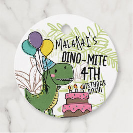 Dino-Mite Kind verjaardagsfeest dinosaurus Bedankjes Labels