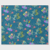 Dino-Mite Kind verjaardagsfeest dinosaurus Cadeaupapier (Vlak)