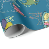 Dino-Mite Kind verjaardagsfeest dinosaurus Cadeaupapier (Rol Hoek)