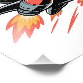 Dino-mite Pilot Foto Afdruk (Hoek)