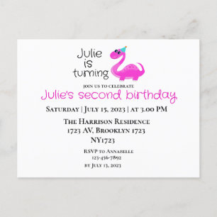 Dino-mite sur invitation d'anniversaire