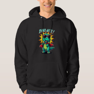 Dino-Mite u2013 Superheld T-Rex Grafische Pun voor Hoodie
