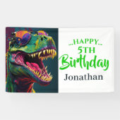 Dino-Mite verjaardag Spandoek (Horizontaal)