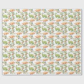 Dino-mite verjaardagsfeestje cadeaupapier (Vlak)