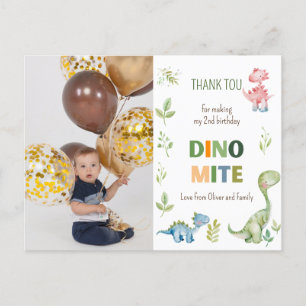 Dino-mite verjaardagsfoto  briefkaart