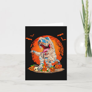 Dino Mummie T Rex Pompoen Skelet Kinderen Jongens  Kaart