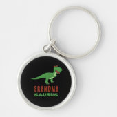 Dino Nana Oma Dinosaur T-Rex Omasaurus Sleutelhanger (Voorkant)