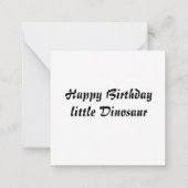 Dino Notitiekaartje (Achterkant)